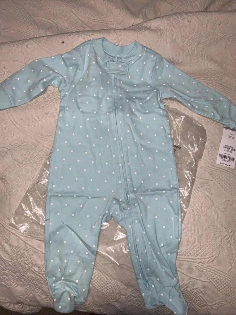 Carter’s Baby Clothes Size 6 Months, Turquoise, New With Tag Style 1L787111